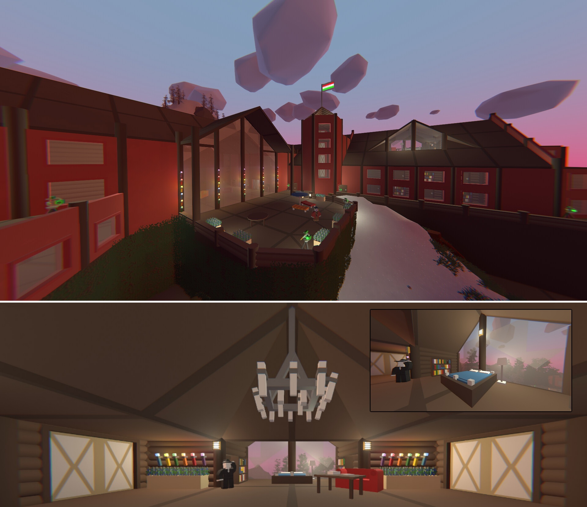 Massive player-built mansion.