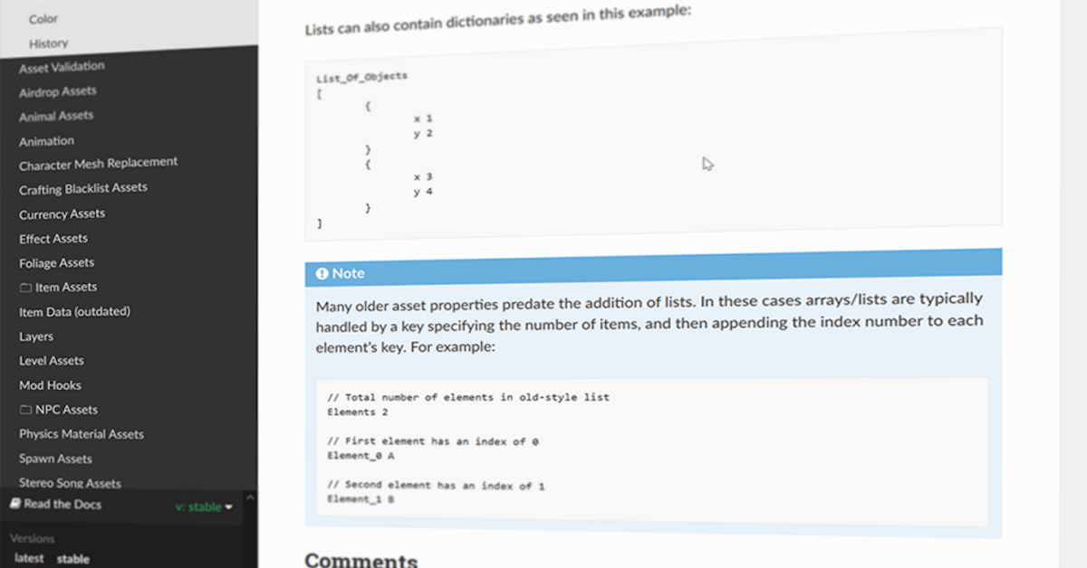 Modding and Server Documentation